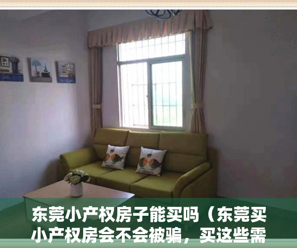 东莞小产权房子能买吗（东莞买小产权房会不会被骗，买这些需要注意些什么？）