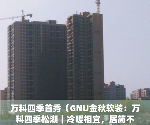 万科四季首秀（GNU金秋软装：万科四季松湖｜冷暖相宜，居简不凡）(万科四季系列)