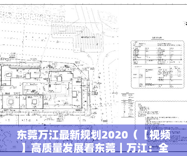 东莞万江最新规划2020（【视频】高质量发展看东莞｜万江：全力打造宜业宜居宜游的水韵都市魅力万江）