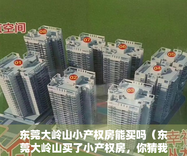 东莞大岭山小产权房能买吗（东莞大岭山买了小产权房，你猜我多少钱买的？）