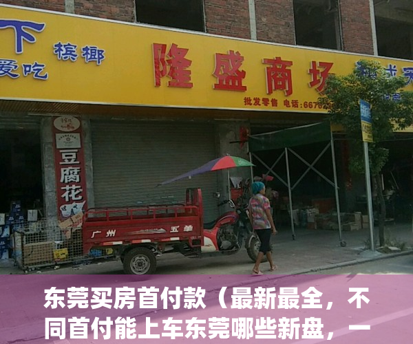 东莞买房首付款（最新最全，不同首付能上车东莞哪些新盘，一文看全）(东莞买房首付比例多少)