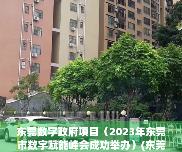 东莞数字政府项目（2023年东莞市数字赋能峰会成功举办）(东莞市数字集团)