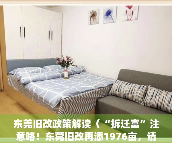 东莞旧改政策解读（“拆迁富”注意咯！东莞旧改再添1976亩，请查收）(东莞旧改流程图)