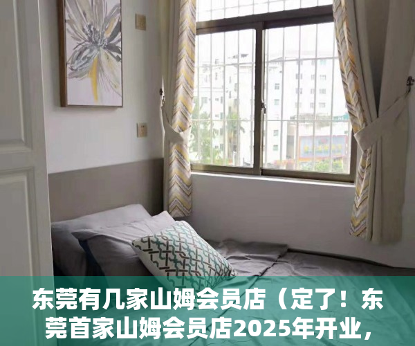 东莞有几家山姆会员店（定了！东莞首家山姆会员店2025年开业，就在这个镇）
