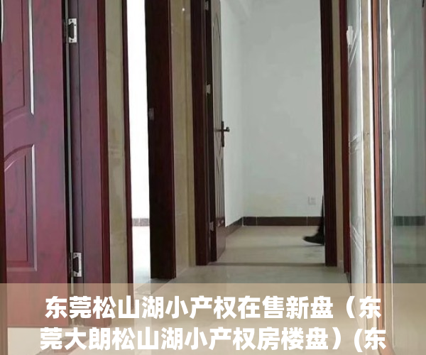 东莞松山湖小产权在售新盘（东莞大朗松山湖小产权房楼盘）(东莞松山湖附近小产权怎么样)