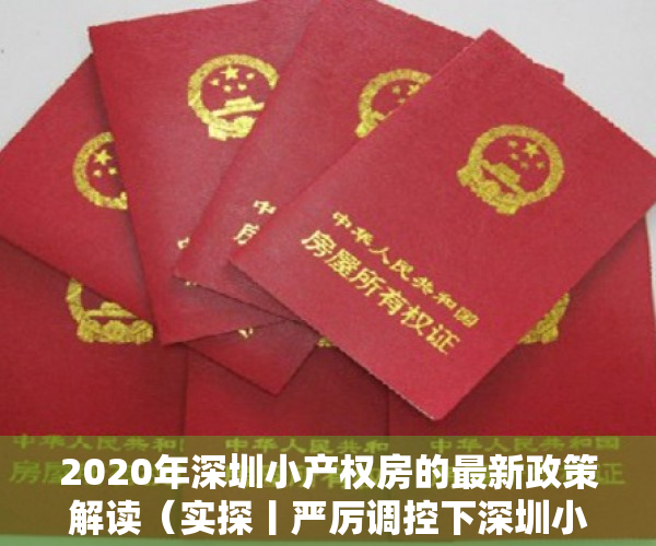 2020年深圳小产权房的最新政策解读（实探丨严厉调控下深圳小产权房火了，不按面积按套卖，涨幅大风险也大！）