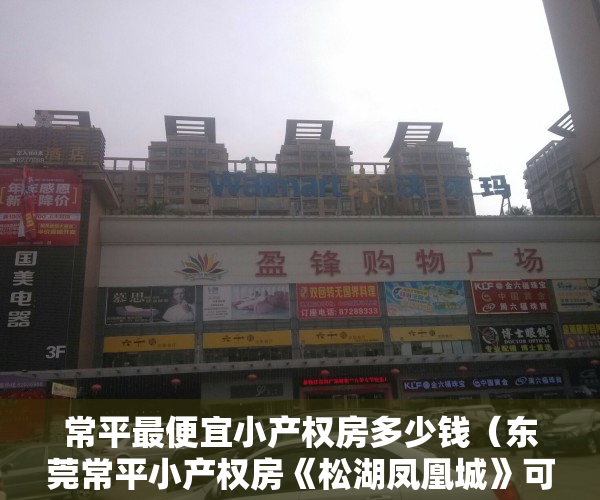 常平最便宜小产权房多少钱（东莞常平小产权房《松湖凤凰城》可落户送学位 花园小区带停车场首付2成）
