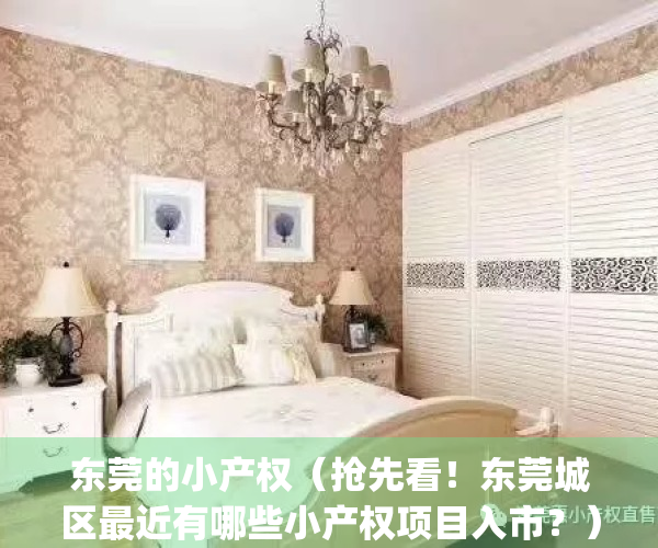 东莞的小产权（抢先看！东莞城区最近有哪些小产权项目入市？）(最全东莞小产权)