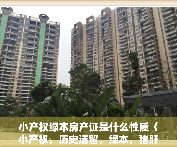 小产权绿本房产证是什么性质（小产权，历史遗留，绿本，猪肝本，两证一书，合作建房协议，你听过吗？）