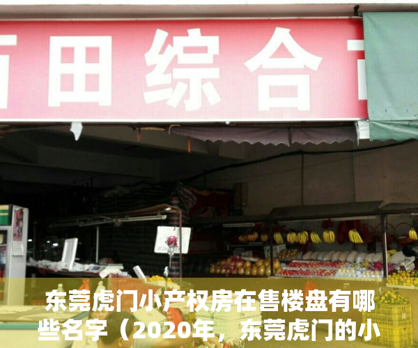 东莞虎门小产权房在售楼盘有哪些名字（2020年，东莞虎门的小产权房还值得购买吗？）