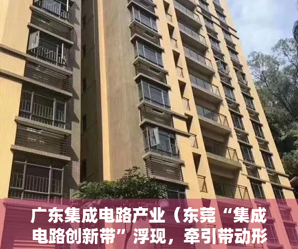 广东集成电路产业（东莞“集成电路创新带”浮现，牵引带动形成新的产业集群）