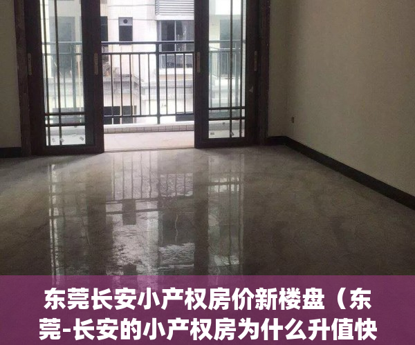 东莞长安小产权房价新楼盘（东莞-长安的小产权房为什么升值快？）(东莞长安最新在售小产权房)
