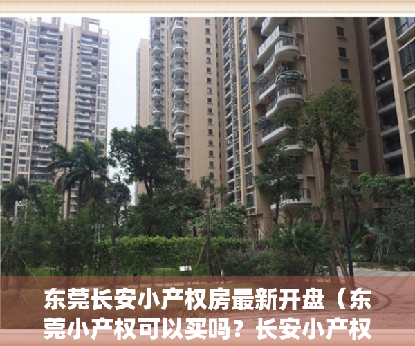 东莞长安小产权房最新开盘（东莞小产权可以买吗？长安小产权性价比高的楼盘【鼎峰公馆】首付六成 分期5年 小产权房能过户的村委统建楼能落户的小产权房村委统建楼）