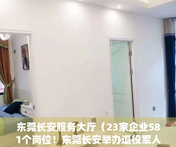 东莞长安服务大厅（23家企业581个岗位！东莞长安举办退役军人专场招聘会）