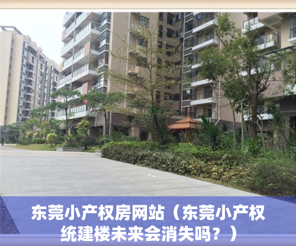 东莞小产权房网站（东莞小产权统建楼未来会消失吗？）