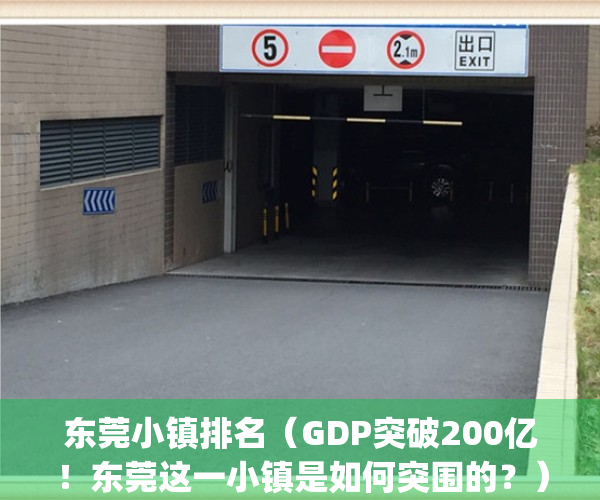 东莞小镇排名（GDP突破200亿！东莞这一小镇是如何突围的？）(东莞小乡镇)