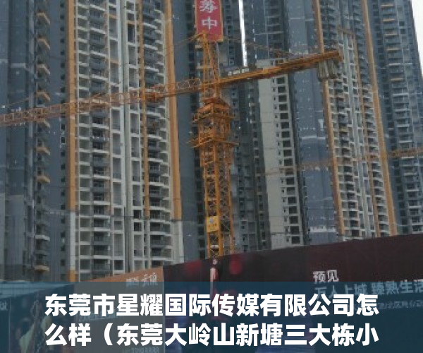 东莞市星耀国际传媒有限公司怎么样（东莞大岭山新塘三大栋小产权房《星耀公馆》带停车场 交通便利 周围设施齐全）