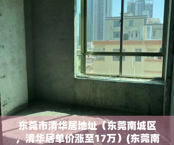 东莞市清华居地址（东莞南城区，清华居单价涨至17万）(东莞南城清华居怎么样)