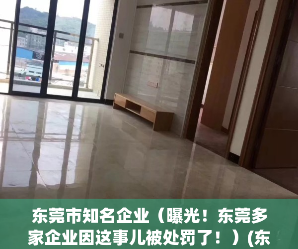 东莞市知名企业（曝光！东莞多家企业因这事儿被处罚了！）(东莞企业名单大全)
