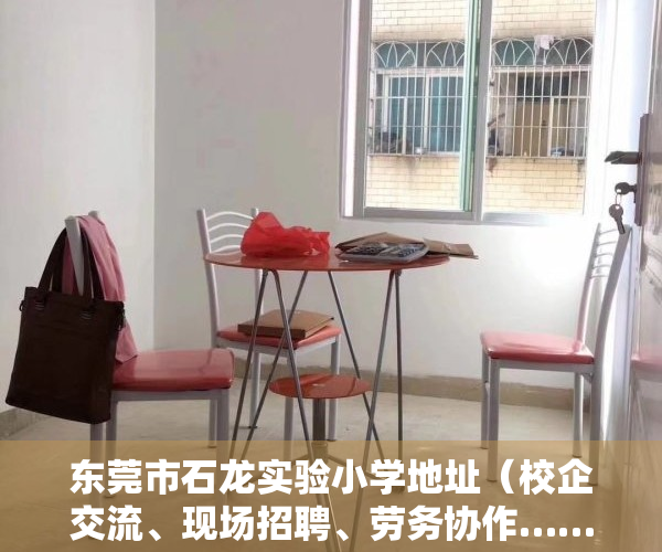 东莞市石龙实验小学地址（校企交流、现场招聘、劳务协作……东莞石龙“亮出”实招助力韶关共发展）