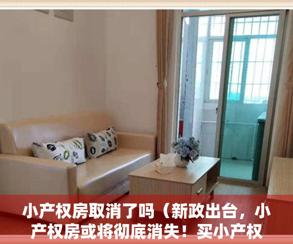 小产权房取消了吗（新政出台，小产权房或将彻底消失！买小产权房的朋友一定要知道！）