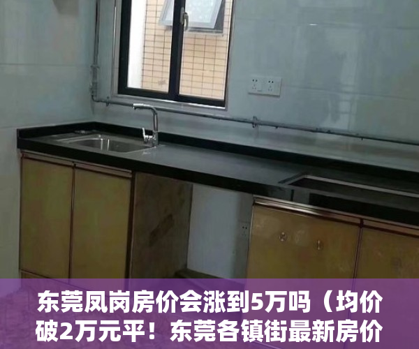 东莞凤岗房价会涨到5万吗（均价破2万元平！东莞各镇街最新房价出炉！凤岗最高37123元平！）