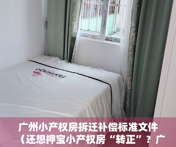 广州小产权房拆迁补偿标准文件（还想押宝小产权房“转正”？广州连拆两违建，无补偿）