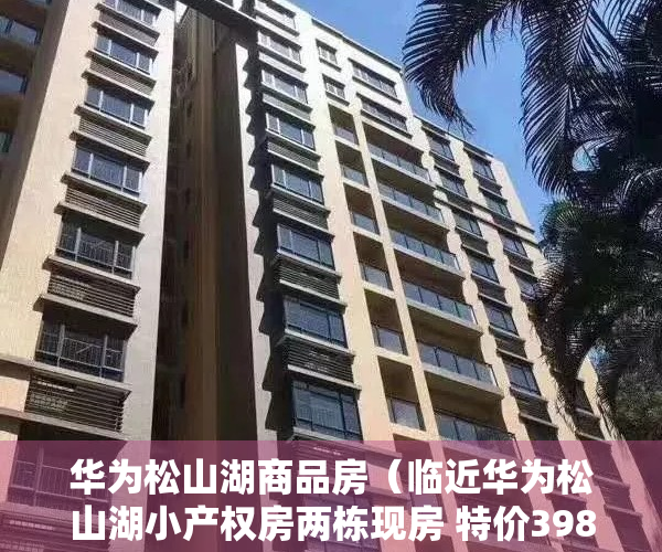 华为松山湖商品房（临近华为松山湖小产权房两栋现房 特价3980元，首付2成分期8年）