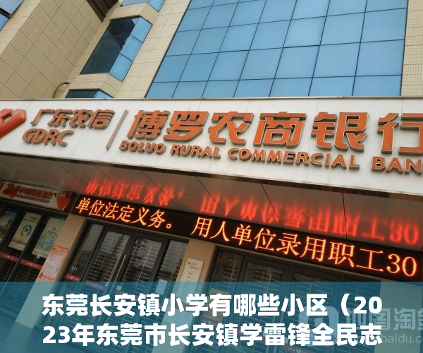 东莞长安镇小学有哪些小区（2023年东莞市长安镇学雷锋全民志愿服务行动月系列活动启动）
