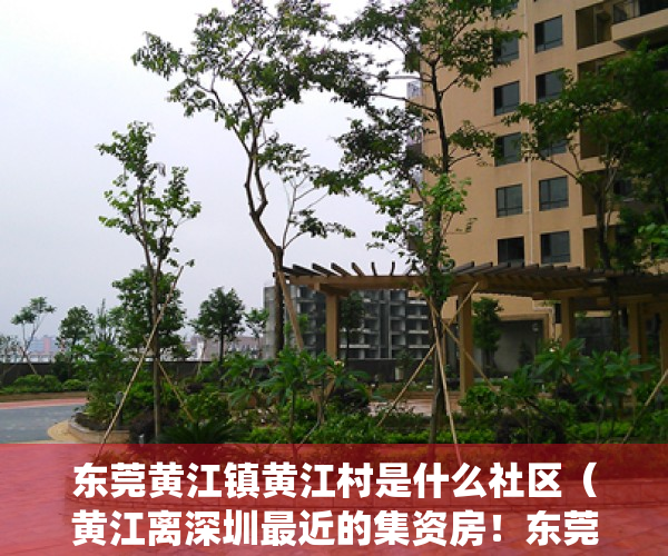 东莞黄江镇黄江村是什么社区（黄江离深圳最近的集资房！东莞黄江旧村精装统建楼小产权房《大学城豪庭》两房398万套起售，临深1公里 名校地铁高铁相伴位置好）