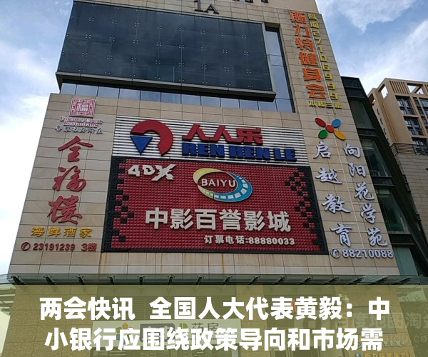 两会快讯  全国人大代表黄毅：中小银行应围绕政策导向和市场需求 加大创新与转型力度