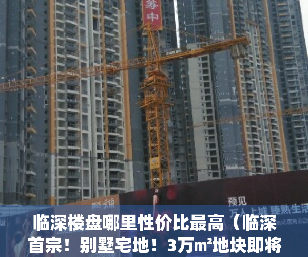 临深楼盘哪里性价比最高（临深首宗！别墅宅地！3万㎡地块即将开拍）(临深在哪)