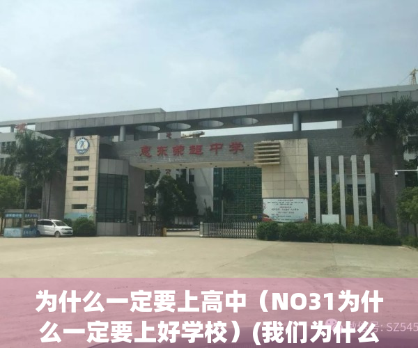 为什么一定要上高中（NO31为什么一定要上好学校）(我们为什么要上高中)