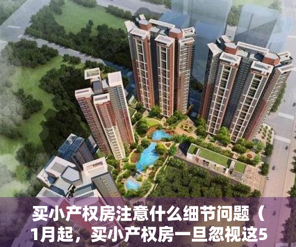 买小产权房注意什么细节问题（1月起，买小产权房一旦忽视这5件事情，你就会“钱房两失”）