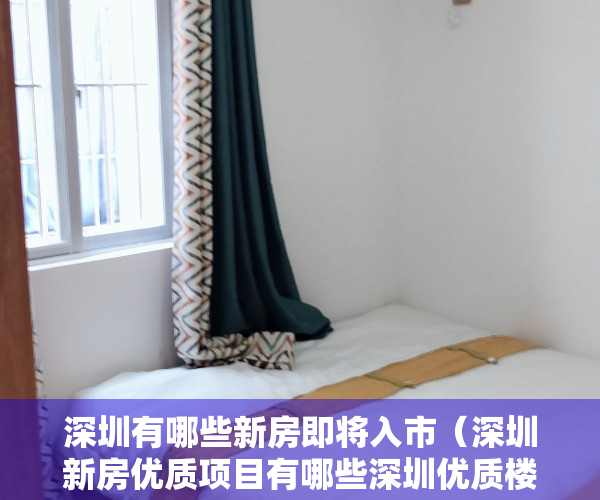深圳有哪些新房即将入市（深圳新房优质项目有哪些深圳优质楼盘汇总!）