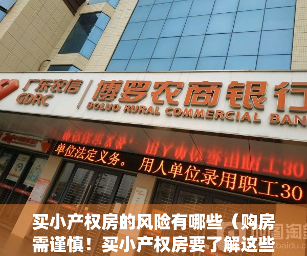 买小产权房的风险有哪些（购房需谨慎！买小产权房要了解这些风险）(买小产权房安全吗)