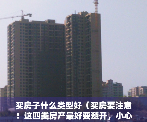 买房子什么类型好（买房要注意！这四类房产最好要避开，小心便宜吃大亏！）