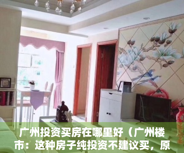 广州投资买房在哪里好（广州楼市：这种房子纯投资不建议买，原因很简单）