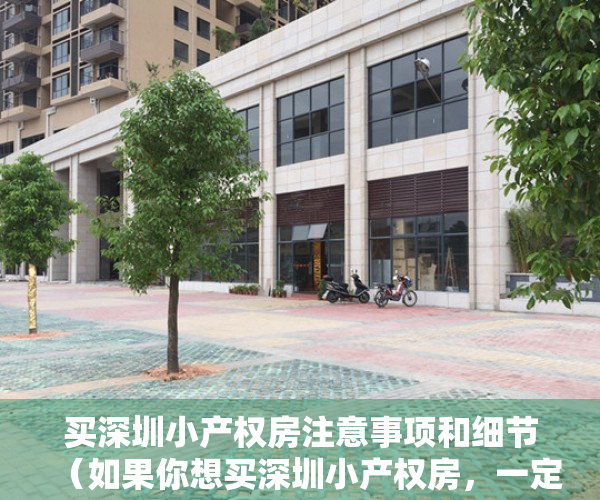 买深圳小产权房注意事项和细节（如果你想买深圳小产权房，一定会遇到这几问题）