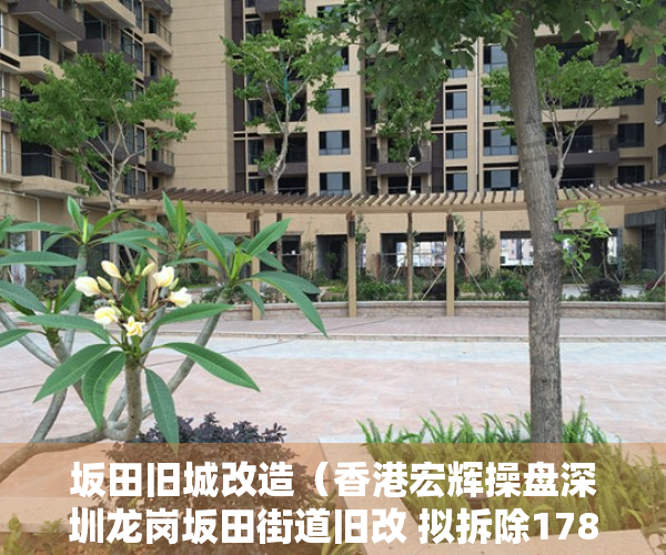 坂田旧城改造（香港宏辉操盘深圳龙岗坂田街道旧改 拟拆除178万平）