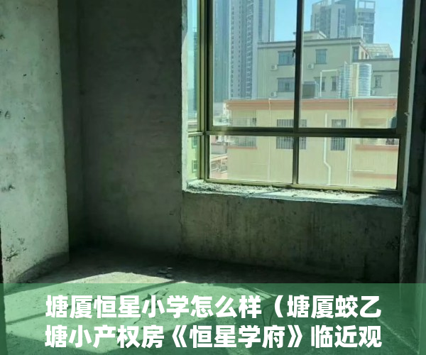 塘厦恒星小学怎么样（塘厦蛟乙塘小产权房《恒星学府》临近观澜 桂花一路之隔）