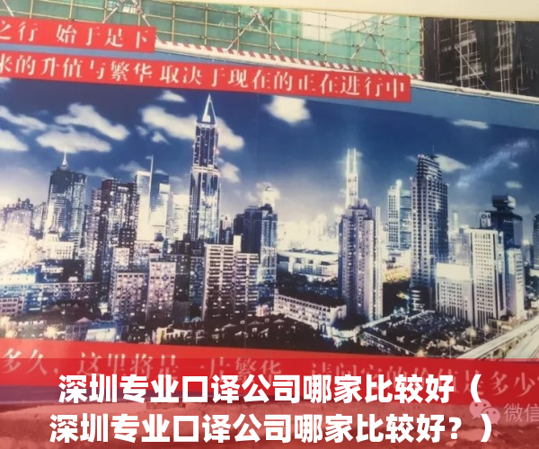 深圳专业口译公司哪家比较好（深圳专业口译公司哪家比较好？）(深圳翻译机构排名)