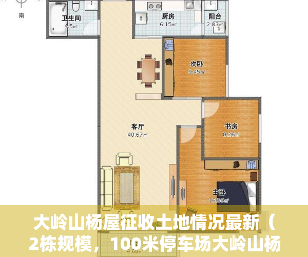 大岭山杨屋征收土地情况最新（2栋规模，100米停车场大岭山杨屋最新小产权房临深新盘 均价3980元）