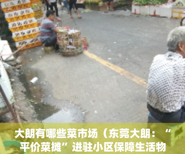 大朗有哪些菜市场（东莞大朗：“平价菜摊”进驻小区保障生活物资）(大朗菜市场排名)