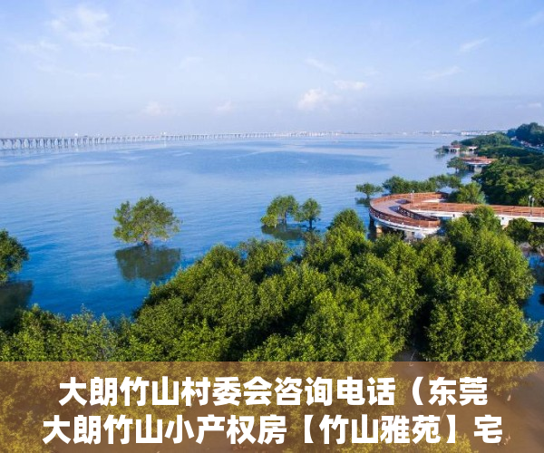 大朗竹山村委会咨询电话（东莞大朗竹山小产权房【竹山雅苑】宅基地三栋小区， 可分期5年）