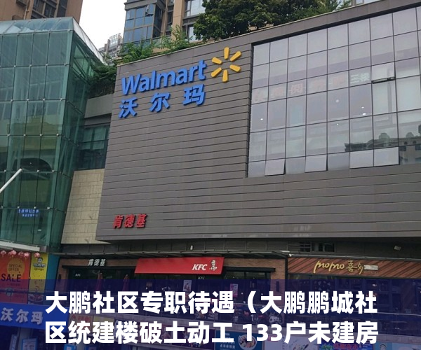 大鹏社区专职待遇（大鹏鹏城社区统建楼破土动工 133户未建房原村民将实现“安居梦”）