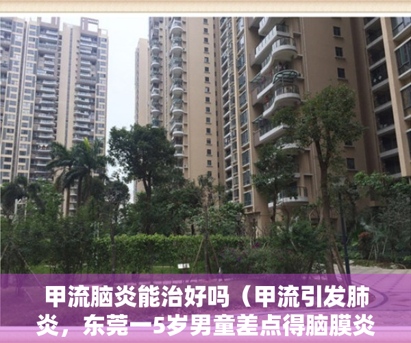 甲流脑炎能治好吗（甲流引发肺炎，东莞一5岁男童差点得脑膜炎，这些症状要警惕）