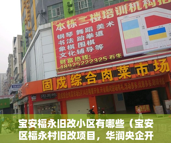 宝安福永旧改小区有哪些（宝安区福永村旧改项目，华润央企开发，打造高端住宅区单价3X万）