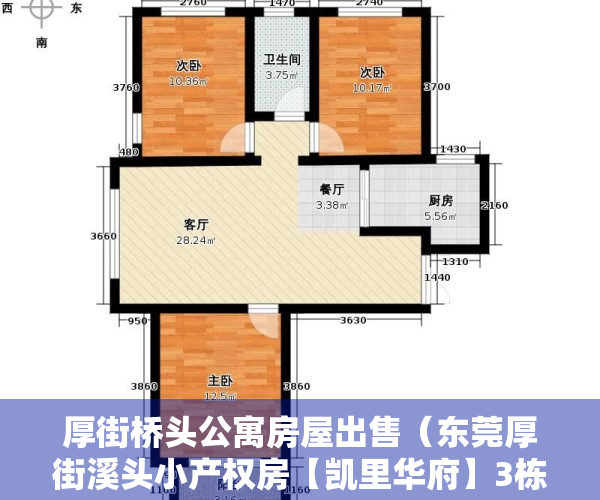 厚街桥头公寓房屋出售（东莞厚街溪头小产权房【凯里华府】3栋小区房，可分期8年）