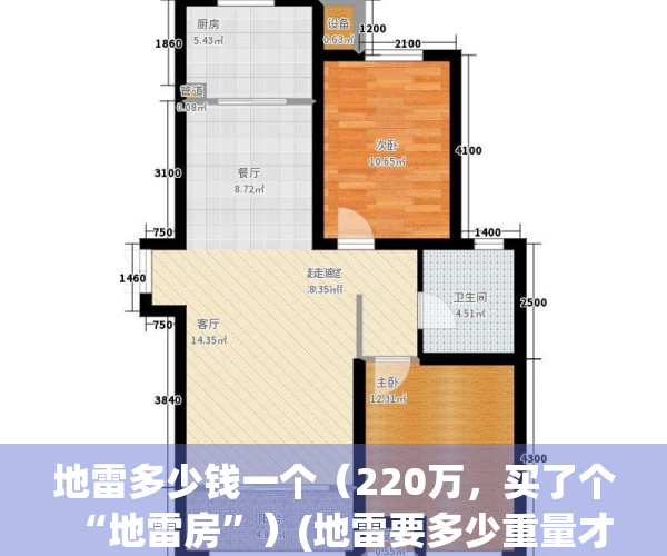 地雷多少钱一个（220万，买了个“地雷房”）(地雷要多少重量才会爆炸)